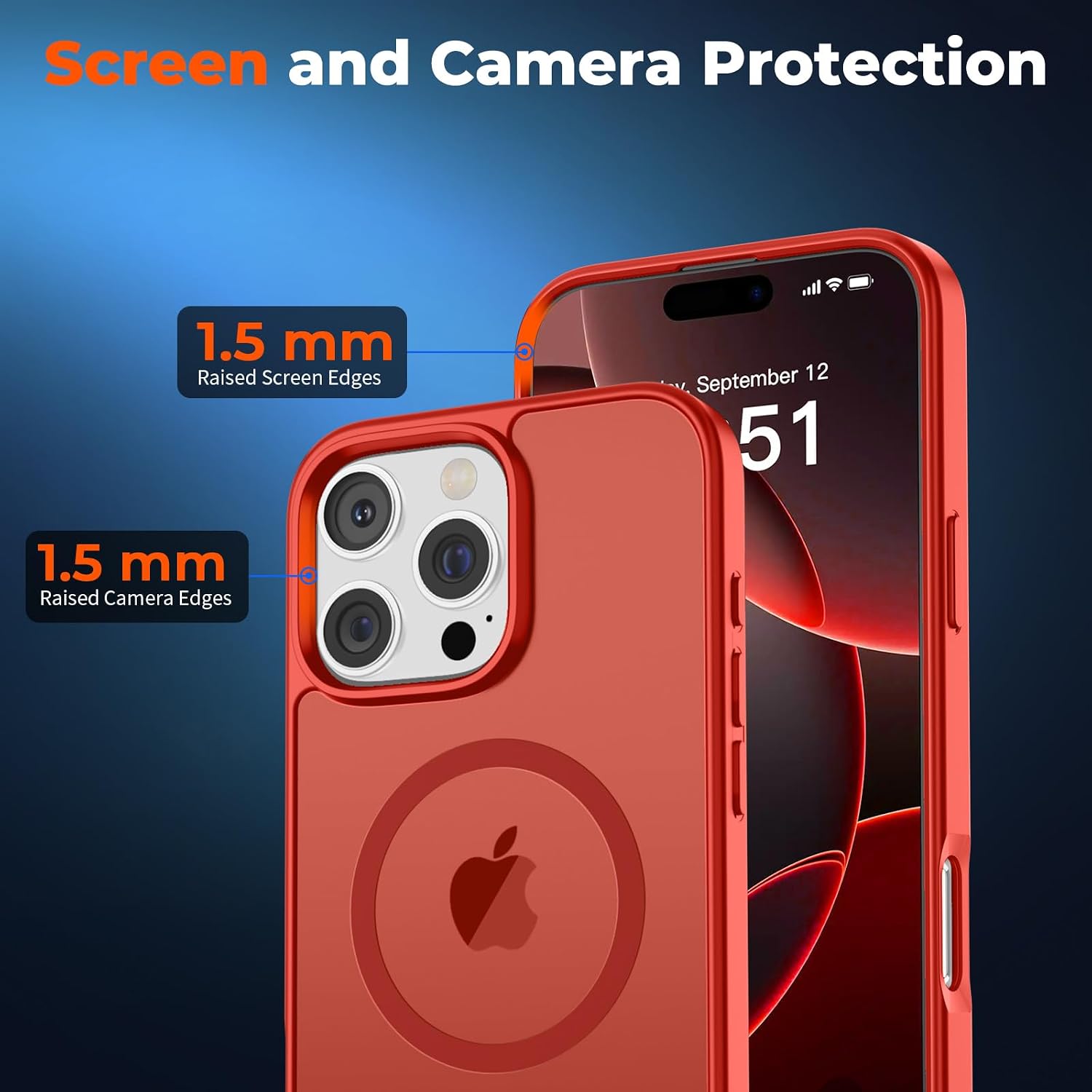 iPhone 16 Pro Case Red ProGrip MagSafe - Image 3