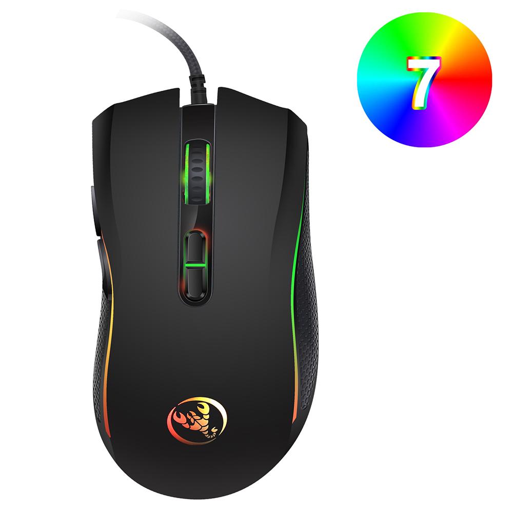 Hongsund Ergonomic Wired Gaming Mouse (3200 DPI) - Image 3